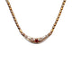 18ct Yellow Gold Vintage 0.54ct Ruby & Diamond Collar Necklace 40cm