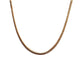 9ct Yellow Gold Snake Link Chain Necklace 40cm