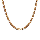 9ct Yellow Gold Curb Link Chain Necklace 52cm