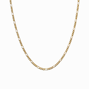 18ct Yellow Gold Figaro Link Chain Necklace 50cm
