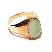 14ct Yellow Gold Jade Ring