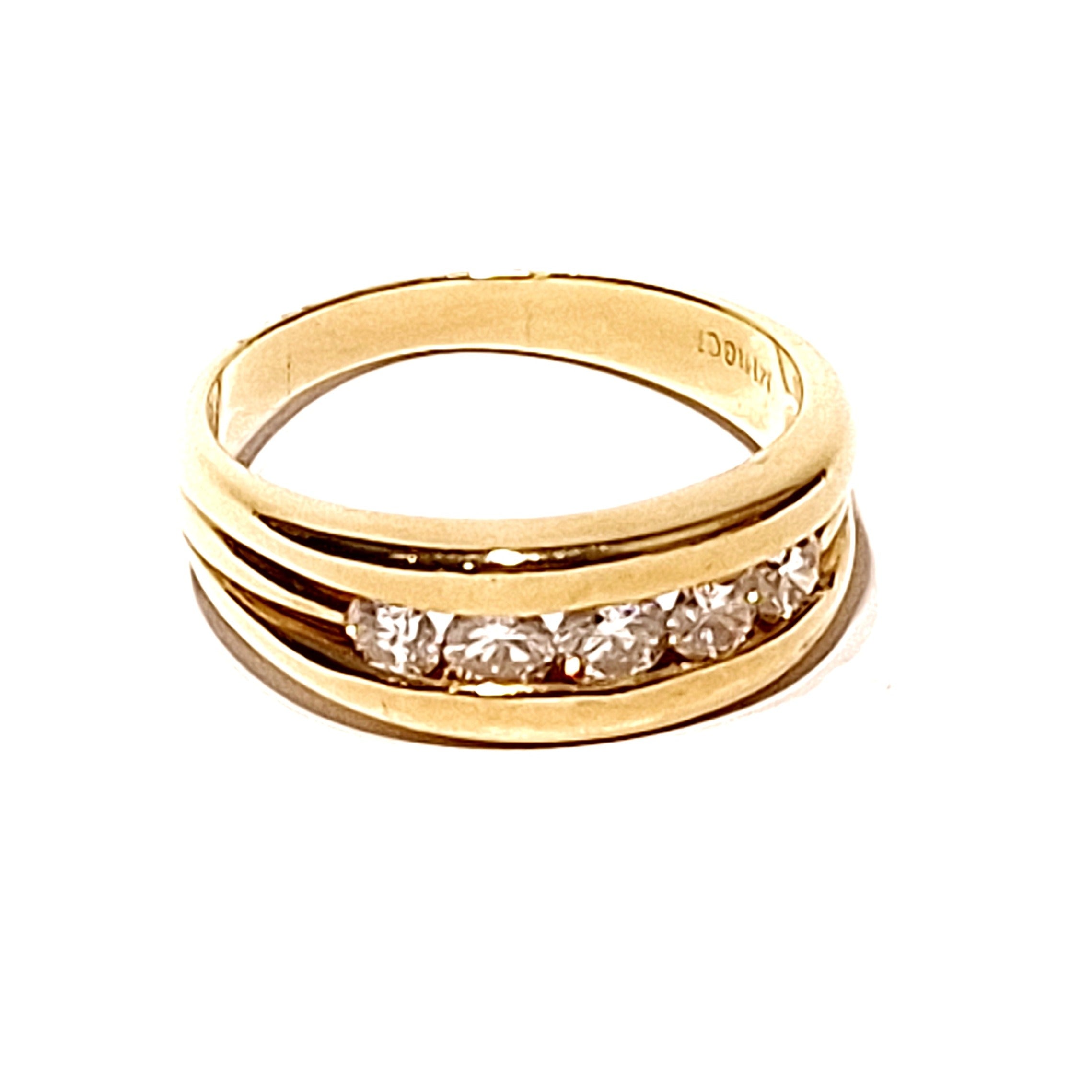 18ct Yellow Gold 1.00ct Diamond Men's Ring