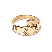 9ct Yellow Gold Irish Claddagh Ring