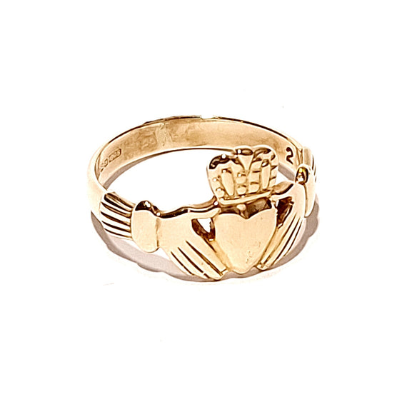9ct Yellow Gold Irish Claddagh Ring