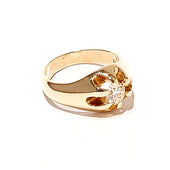 14ct Yellow Gold 0.73ct Diamond Men's Ring