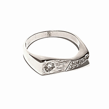 18ct White Gold Diamond Men's Cluster Ring