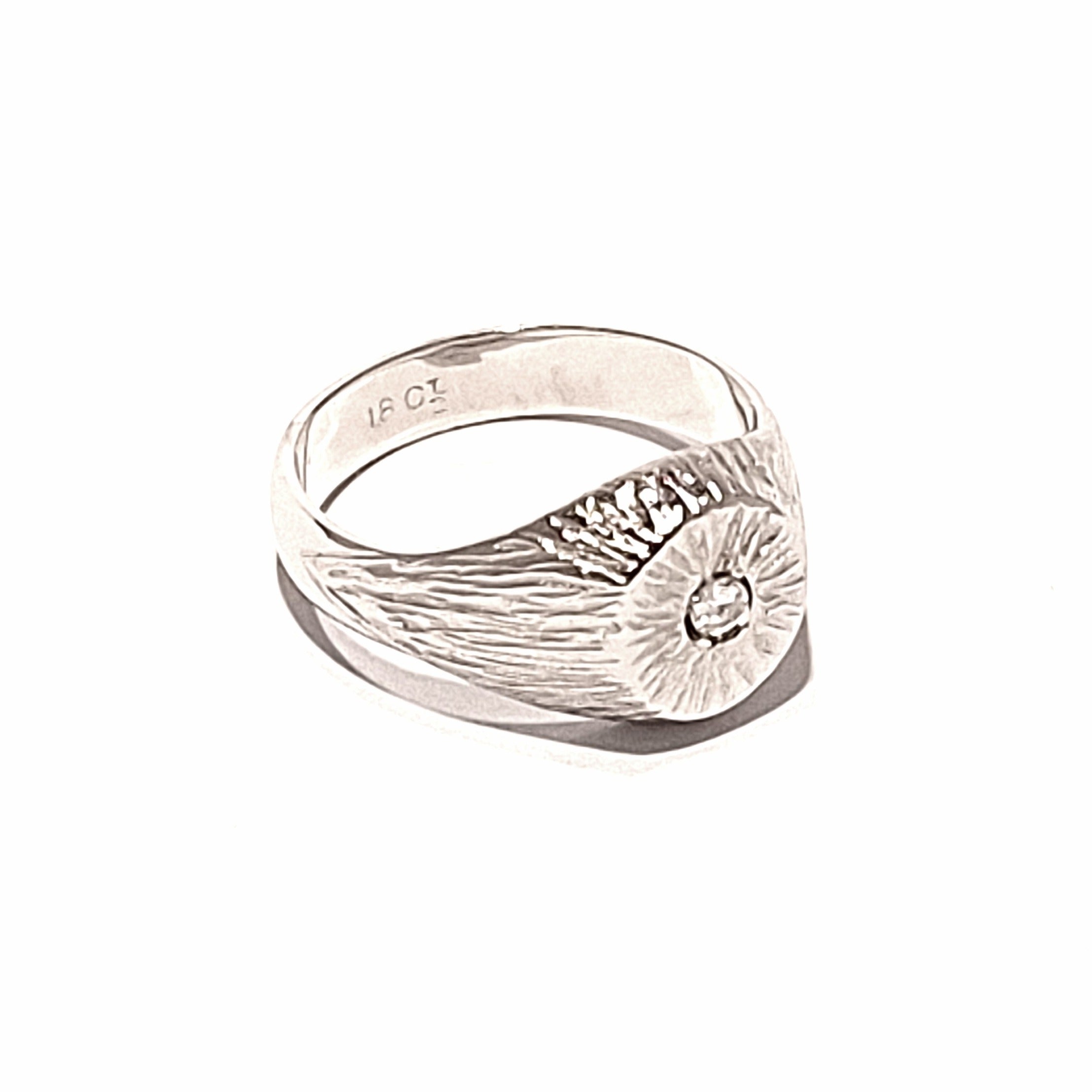 18ct White Gold Men's Diamond Ring