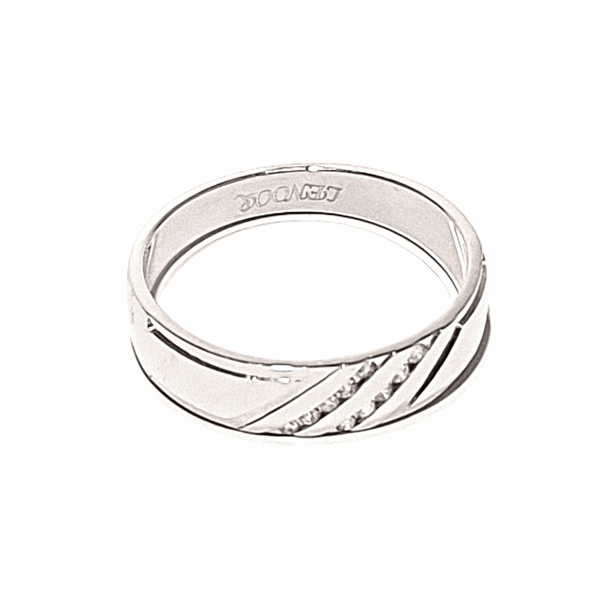 14ct White Gold Men's Diamond Cluster Ring