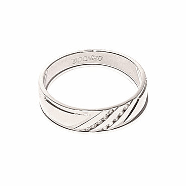 14ct White Gold Men's Diamond Cluster Ring