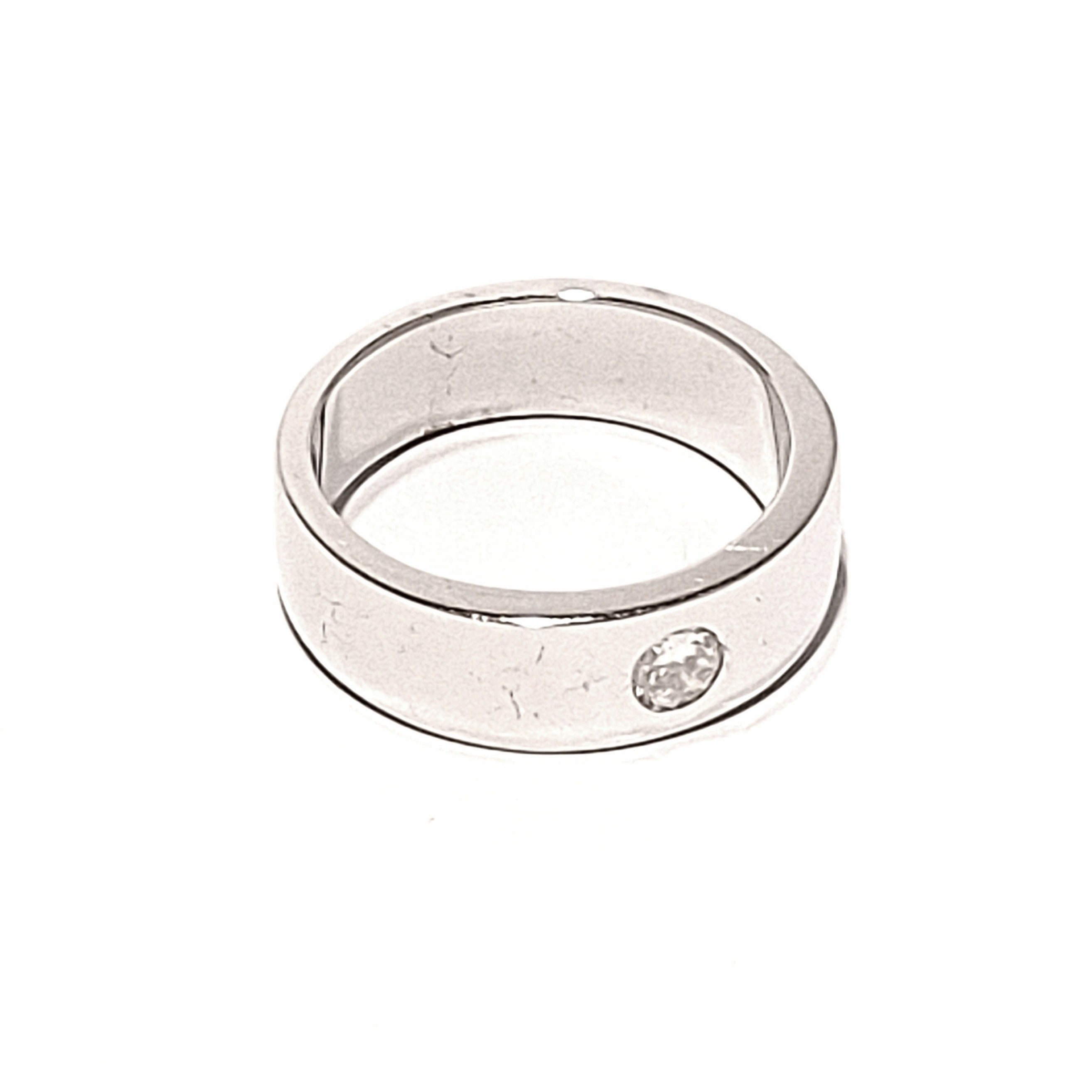 9ct White Gold Men's Diamond Ring