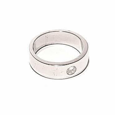 9ct White Gold Men's Diamond Ring