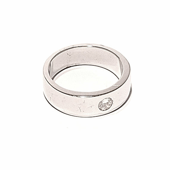 9ct White Gold Men's Diamond Ring
