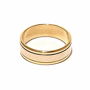 18ct Two Toned Men's Ring