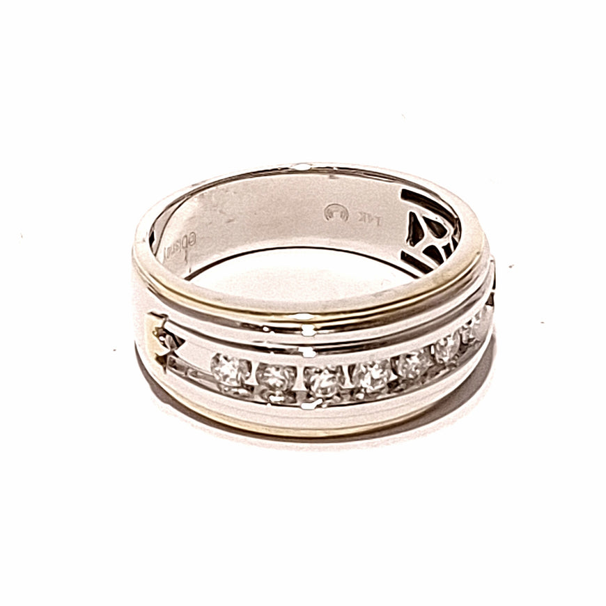14ct Two Toned Gold Disney Prince 0.50ct Diamond Men's Ring