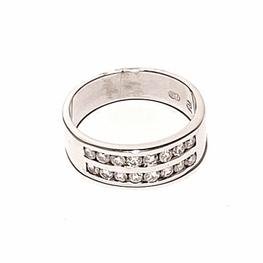 18ct White Gold 1.20ct Diamond Men's Ring