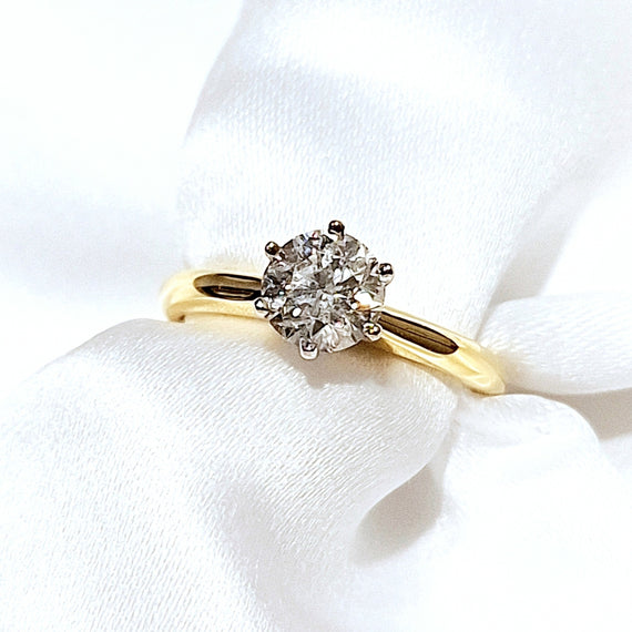 18ct Yellow Gold 1.00ct Diamond Solitaire Ring