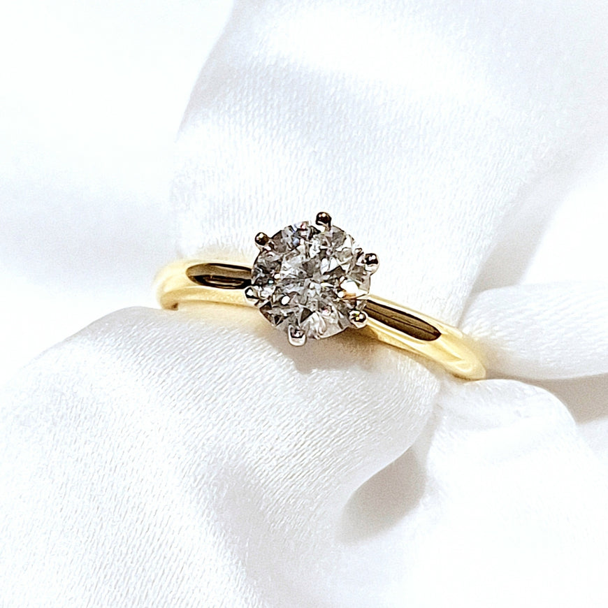 18ct Yellow Gold 1.00ct Diamond Solitaire Ring