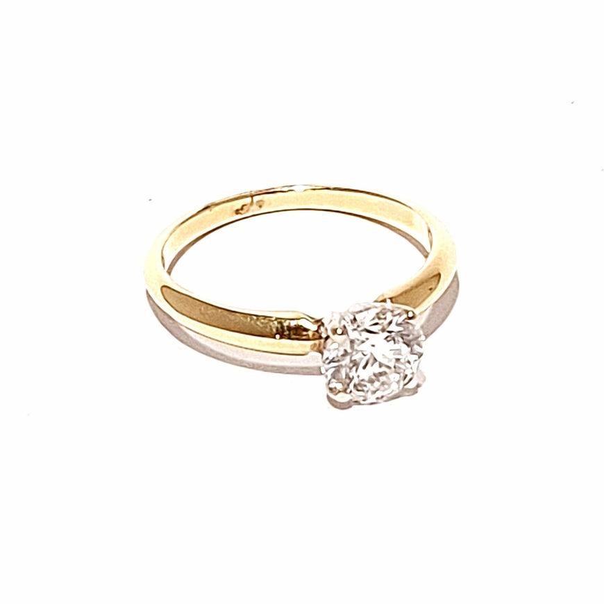 14ct Yellow Gold 1.00ct Diamond Solitaire Ring