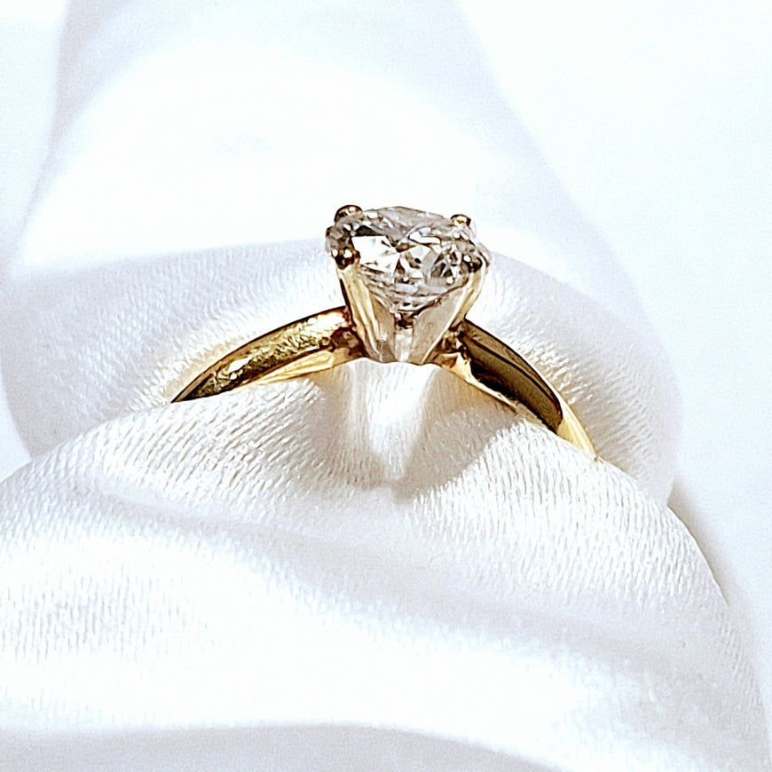 14ct Yellow Gold 1.00ct Diamond Solitaire Ring