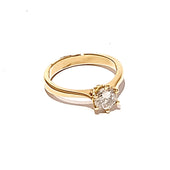 18ct Yellow Gold 0.75ct Diamond Solitaire Ring