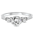 0.68ct Diamond Engagement Style Handmade Ring in 18k White Gold
