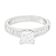 1.61ct Princess Cut Diamond Engagement Style Ring in 18k White Gold