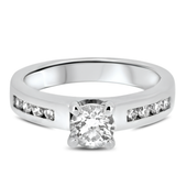 0.69ct Diamond Engagement Style Handmade Ring with GIA cert.