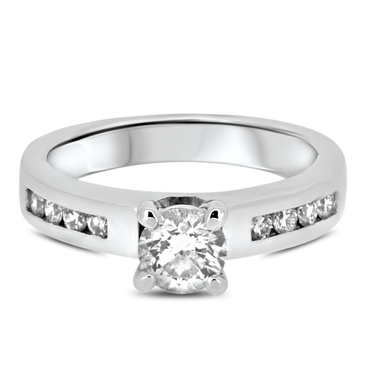 0.69ct Diamond Engagement Style Handmade Ring with GIA cert.