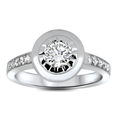 0.60ct Diamond Ring in 18k White Gold