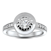 0.60ct Diamond Ring in 18k White Gold