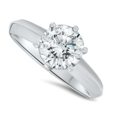 1.67ct Diamond Solitaire Ring in Platinum F SI2