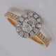 0.90ct Oval Diamond Halo Ring in 18ct Yellow Gold GIA Certified