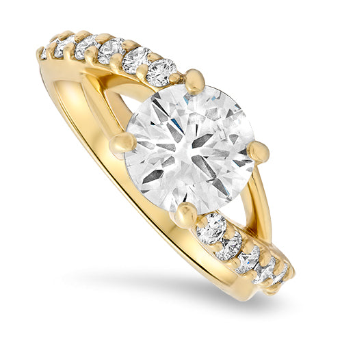 1.79ct Diamond Ring set in 18k Yellow Gold