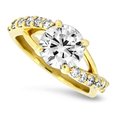 1.79ct Diamond Ring set in 18ct Yellow Gold