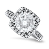 3.04ct Diamond Halo Style Ring Set in 18ct White Gold