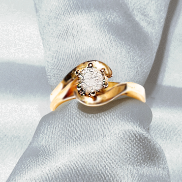 18ct Yellow Gold 0.50ct Diamond Ladies Ring