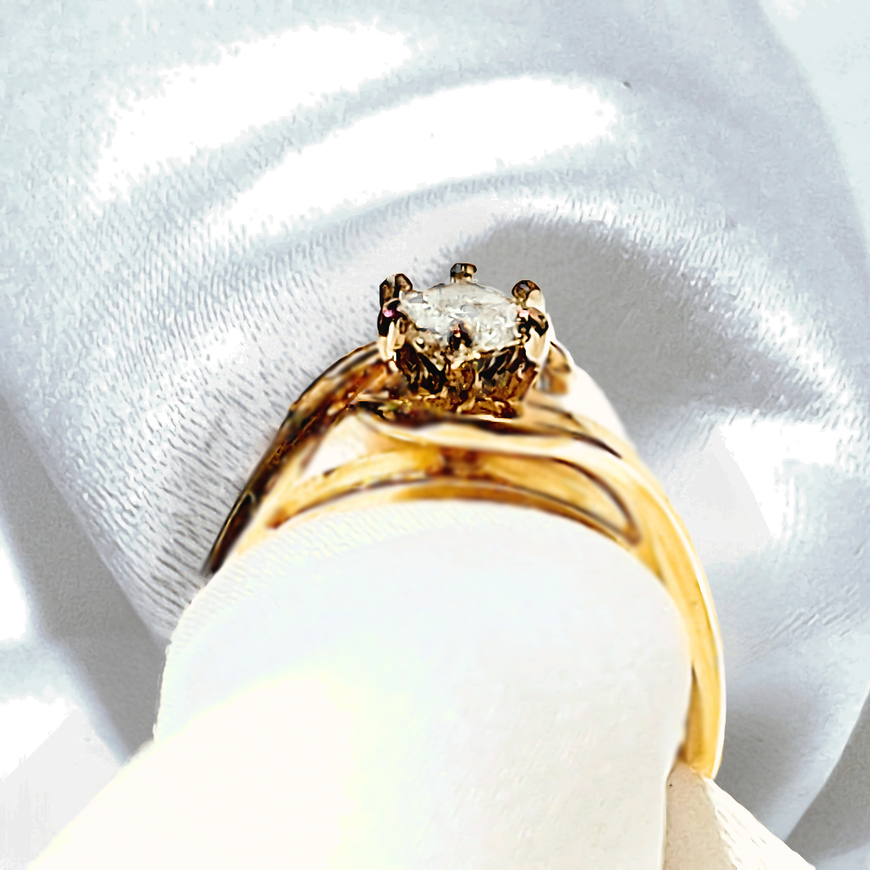 18ct Yellow Gold 0.50ct Diamond Ladies Ring
