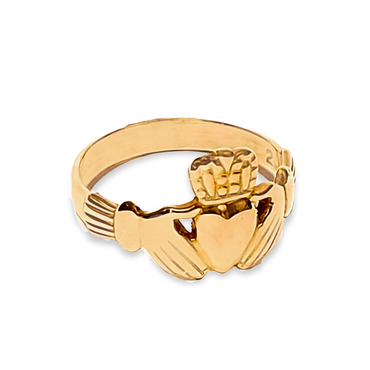 9ct Yellow Gold Irish Claddagh Ring