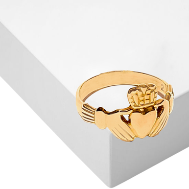 9ct Yellow Gold Irish Claddagh Ring