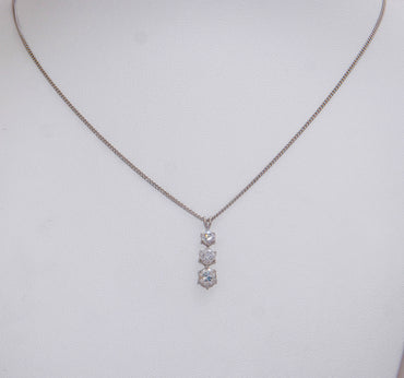1.00ct Diamond Necklace in Platinum