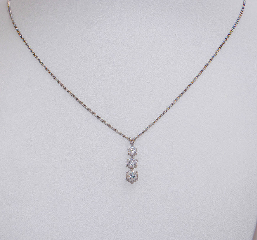 1.00ct Diamond Necklace in Platinum