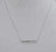 18ct White Gold Diamond Princess Cut Necklace