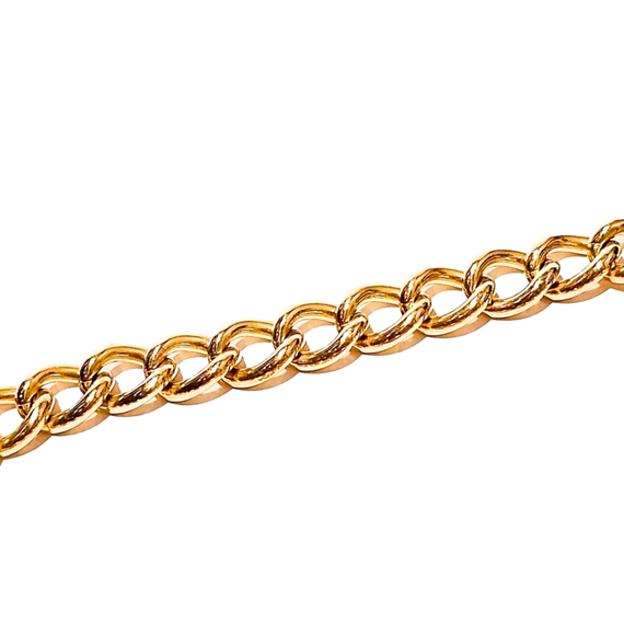 yellow gold chain bracelet with heart padlock | LONDON LOANS