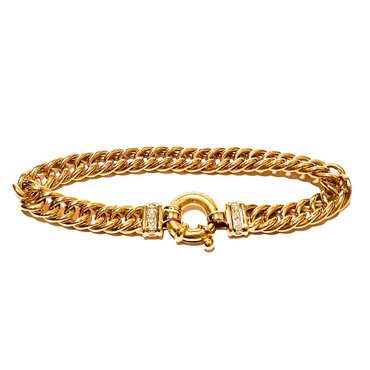 yellow gold chain bracelet | LONDON LOANS