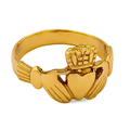 yellow gold irish claddagh ring | LONDON LOANS