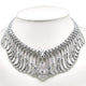 Platinum Fringe Style Necklace