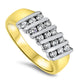 0.60ct Diamond Cluster Ring in 18ct Yellow Gold