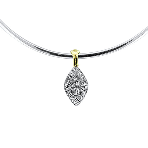 Antique Style Handmade Necklet in 18ct White Gold