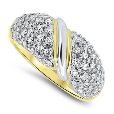 1.00ct Diamond Cluster Ring in 18ct Yellow Gold