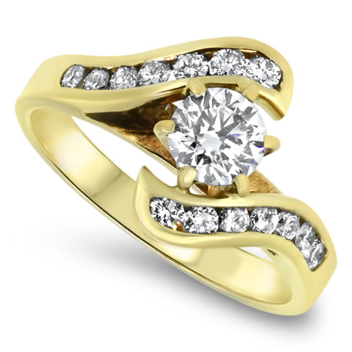1.00ct Diamond Engagement Ring in 18ct Yellow Gold